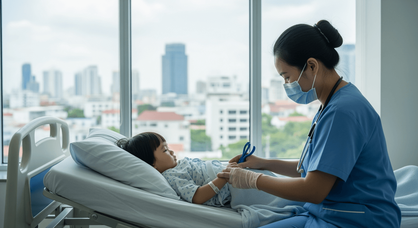 Enjeux de santé à l'étranger — famille expatriée